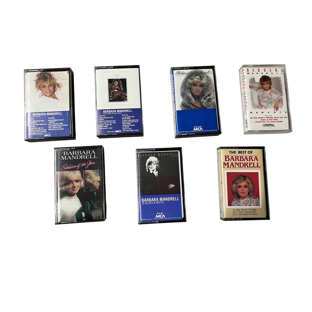 Barbara Mandrell Cassette Tape Lot of 7 Country Music Christmas Best Of MCA